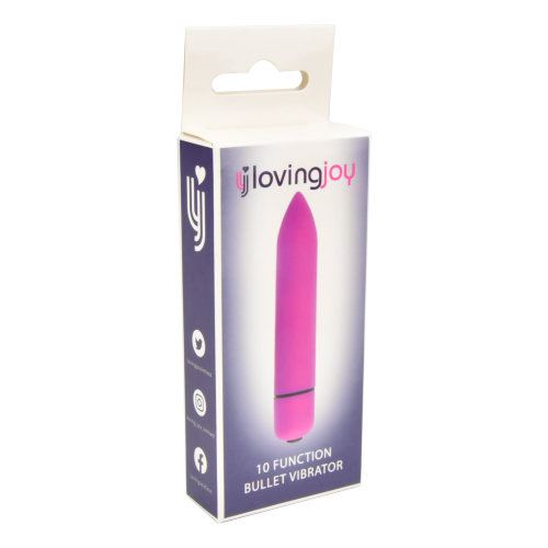 Vibratore Bullet viola a 10 funzioni Loving Joy