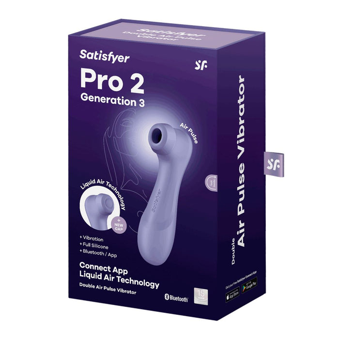 Satisyfer Pro 2 Generation 3 With Liquid Air Technology App Enabled Lilac