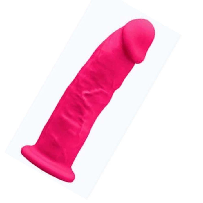 SilexD 6 inch Realistic Silicone Dual Density Dildo with Suction Cup Pink