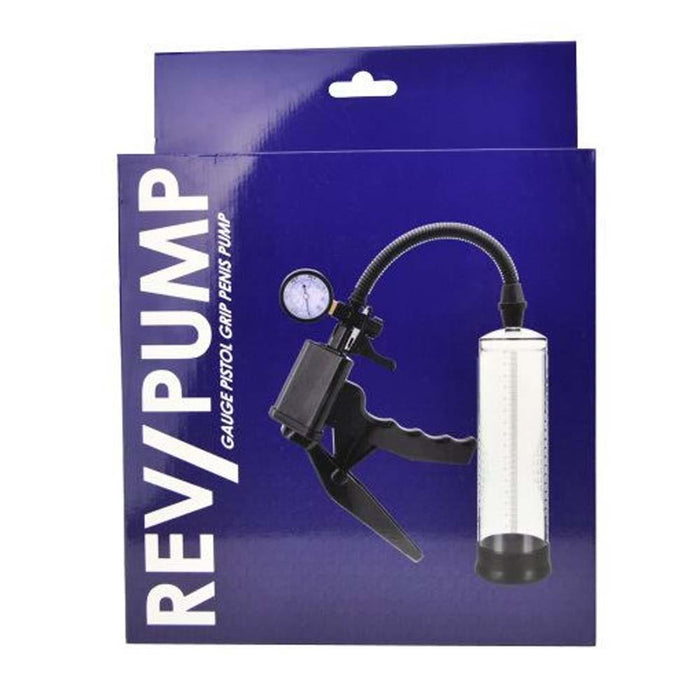 Rev-Pump Gauge Pistol Grip Penis Pump