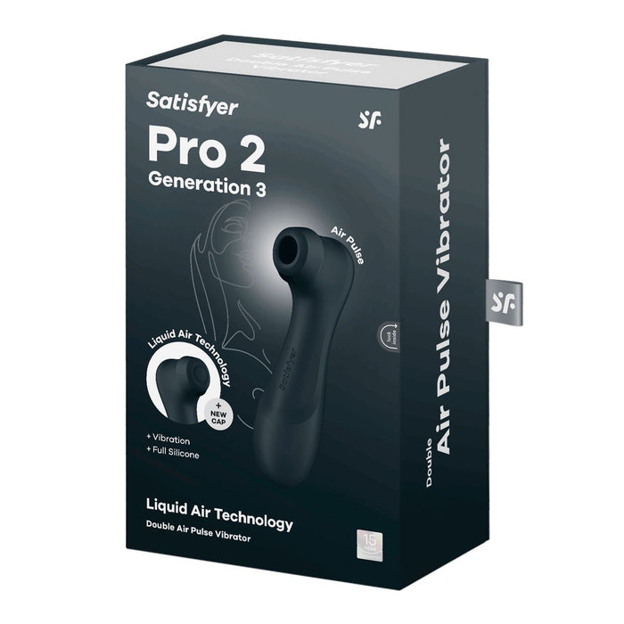 Satisyfer Pro 2 Generation 3 With Liquid Air Technology Black