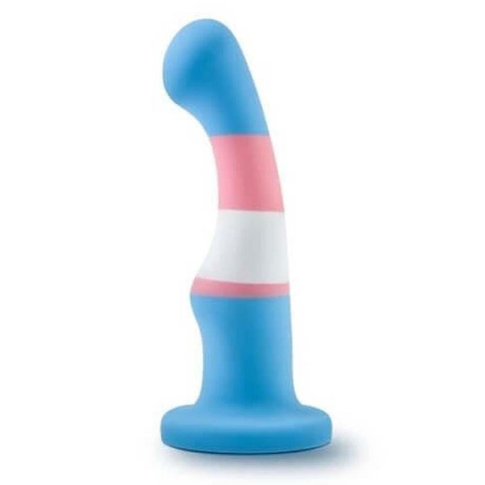 Gode en silicone bleu véritable Avant Pride