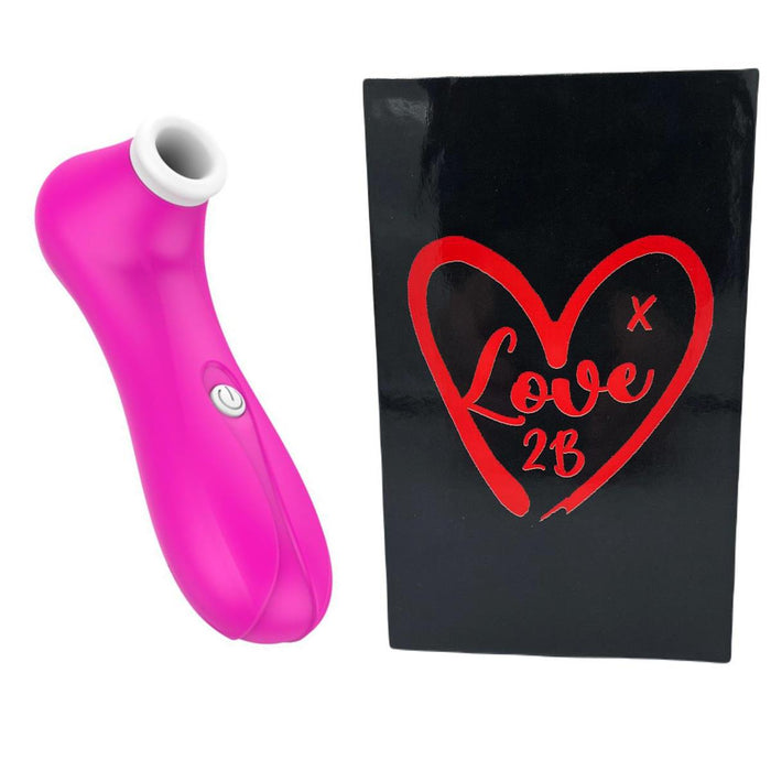 Love2b Mini 7-Setting Clitoral & Nipple Sucking Vibrator - Compact Bliss, Powerful Pleasure!