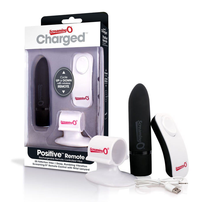 Screaming O Charged Positive Remote Control - Black Vibe