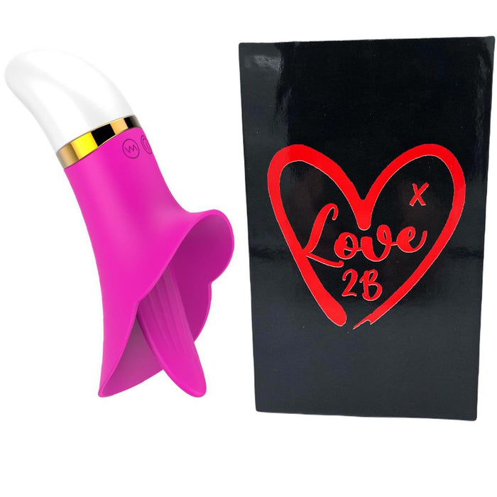 Love2b Premium Mini 12 Setting Clitoral Tongue Licking Vibrator  Rechargeable