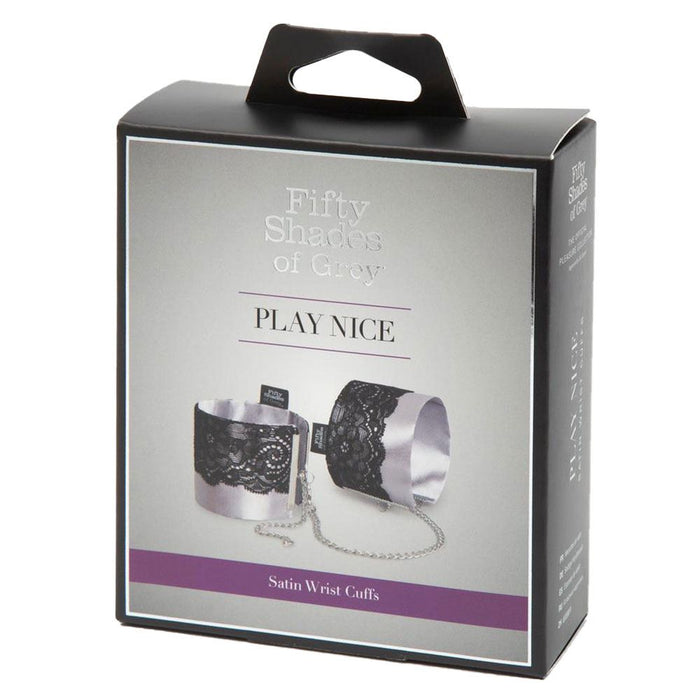 Fifty Shades of Grey Play Nice Satin & Lace Wrist Cuffs