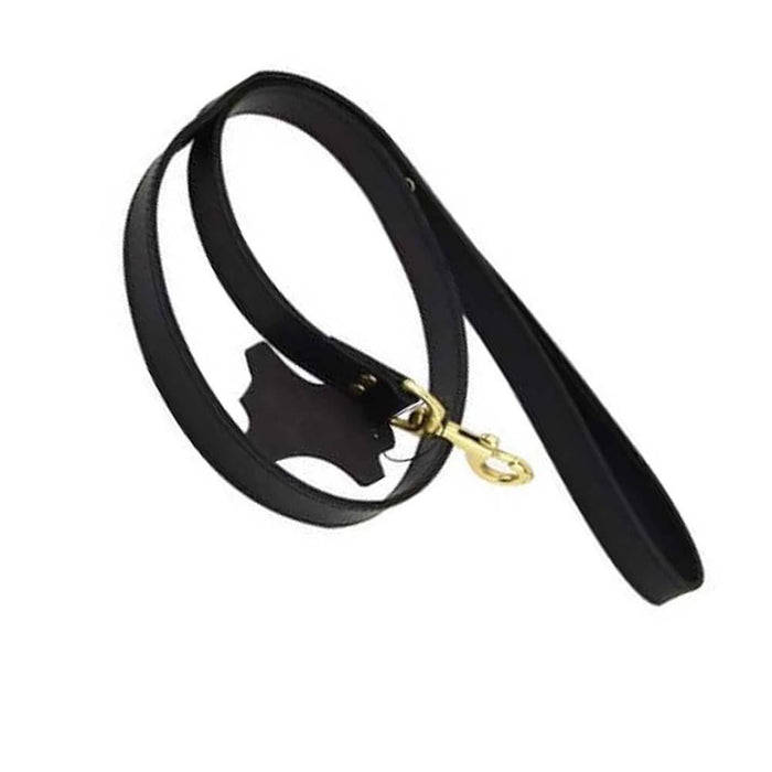 Bound Noir Nubuck Leather Leash