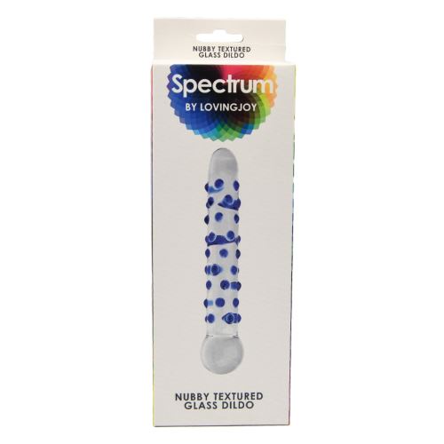 Spectrum Nubby Dildo aus strukturiertem Glas