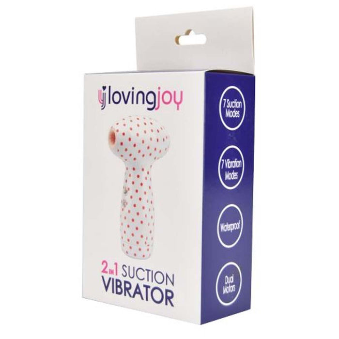 Loving Joy 2 in 1 Suction Vibrator Polka Dot