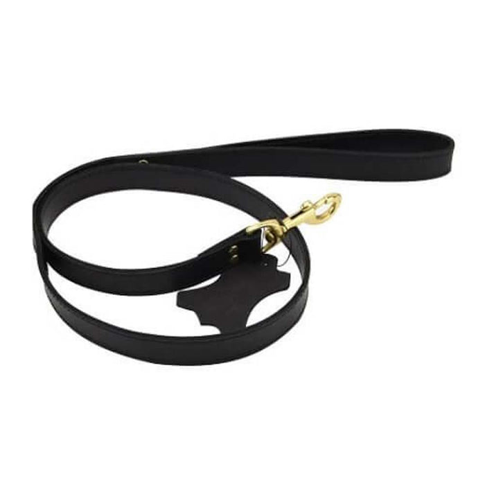 Bound Noir Nubuck Leather Leash