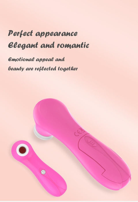 Love2b Mini 7-Setting Clitoral & Nipple Sucking Vibrator - Compact Bliss, Powerful Pleasure!