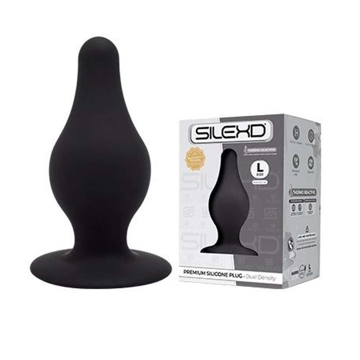 SilexD Dual Density Tapered Silicone Butt Plug Large