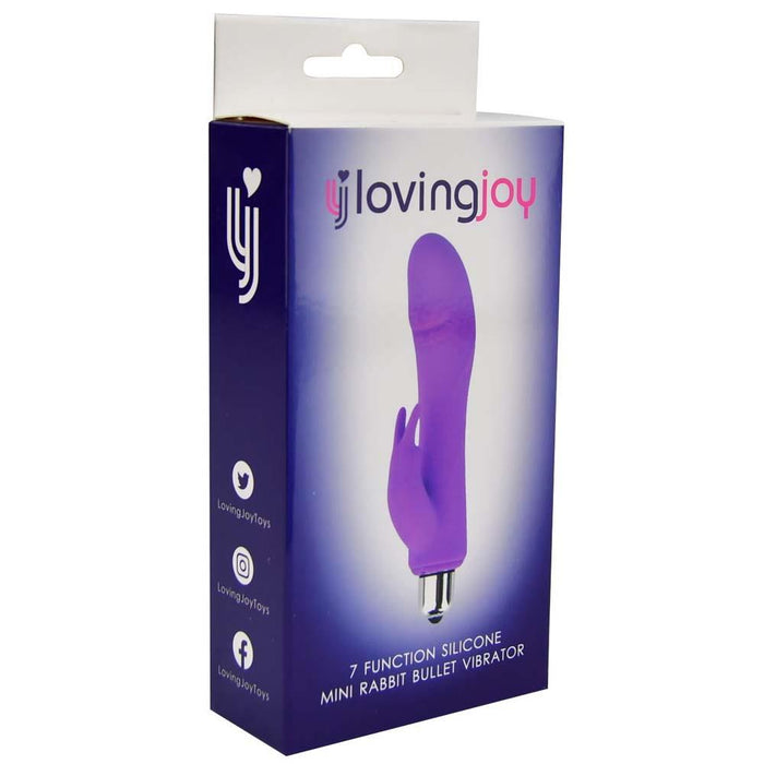 Loving Joy 7 Function Silicone Mini Rabbit Bullet Vibrator