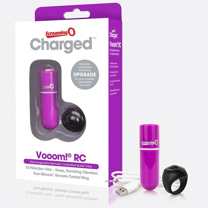 Screaming O Charged Vooom Remote Control Bullet - Blue Vibe