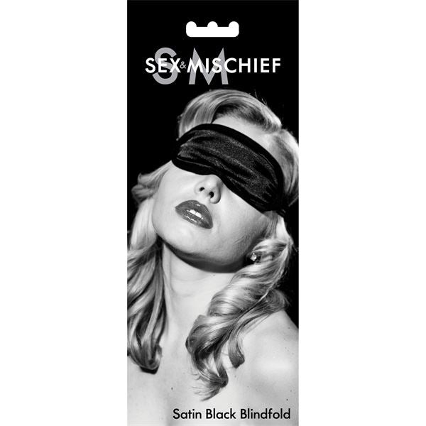 S&M Satin Blindfold - Black