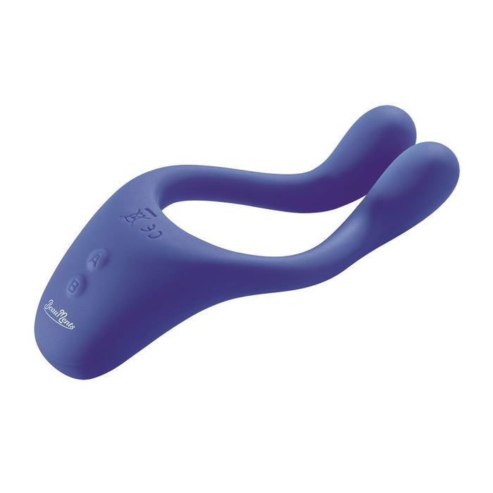 Doppio 2.0 Couples Vibrator with wireless remote control - Blue