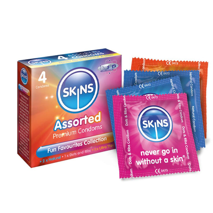 Skins Condoms Assorted 4 Pack International 1 - D&R  NAT  UT