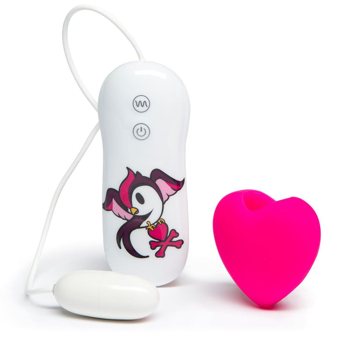 Tokidoki 10 Function Silicone Clitoral Vibrator swoop Pink Heart Vibrator