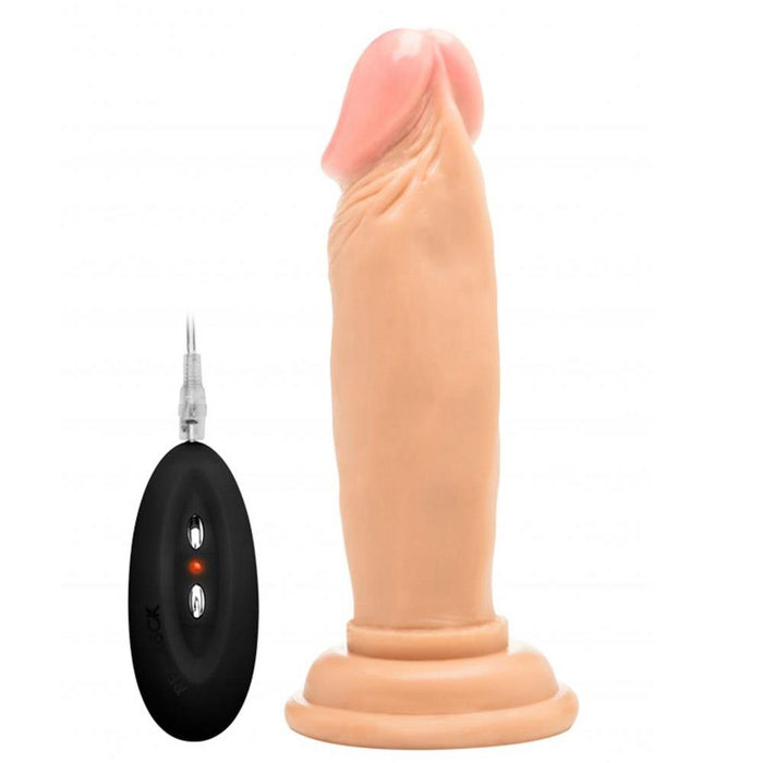 Real Rock - Vibrating Realistic Dildo 6 inches - Skin Vibrator