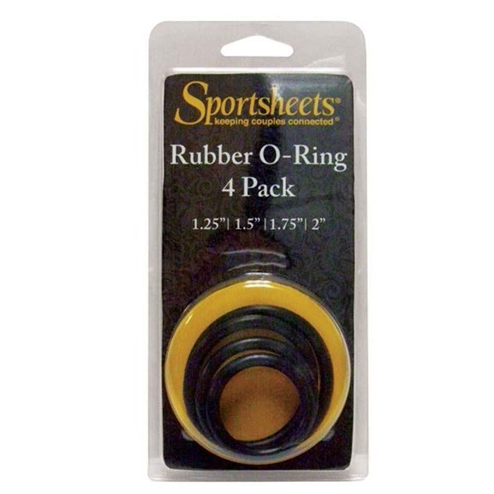 Sportsheets Rings Set-4 Assorted Sizes(Singles) - Strap On