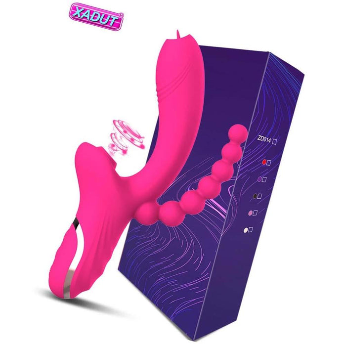 3 in 1 Clit Sucker Dildo Vibrator