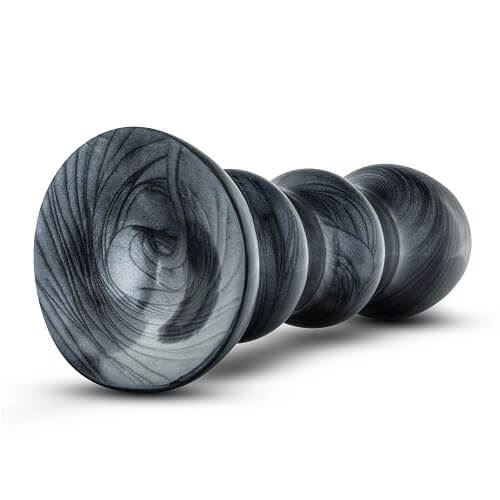 Jet Black Jack Large Côtelé Butt Plug 7 pouces