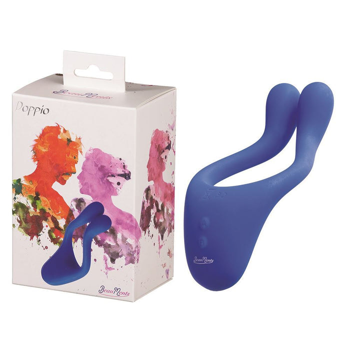 Doppio 1.0 Couples Vibrator - Blue