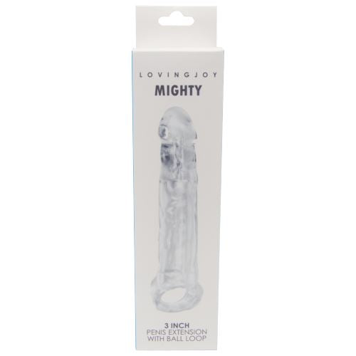 Loving Joy Mighty 3 pollici pene estensione con Ball Loop