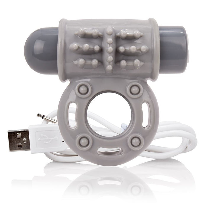 Screaming O Charged OWow Vibrating Cock Ring - Grey