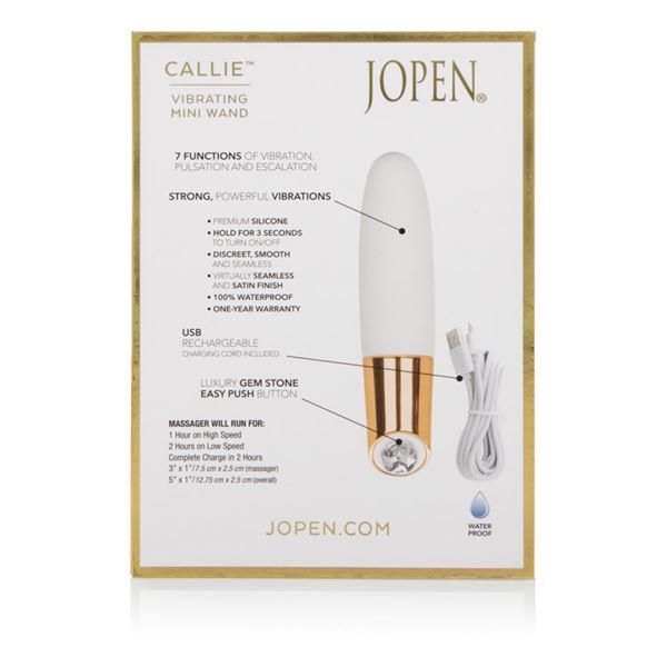 Callie by Jopen Vibrating Mini Wand Vibrator