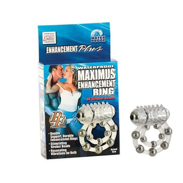 Waterproof Maximus Enhancement Ring - 10 Stroker Beads