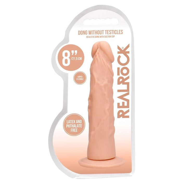 Real Rock - Dong Without Testicles 8 inches - Flesh Vibrator