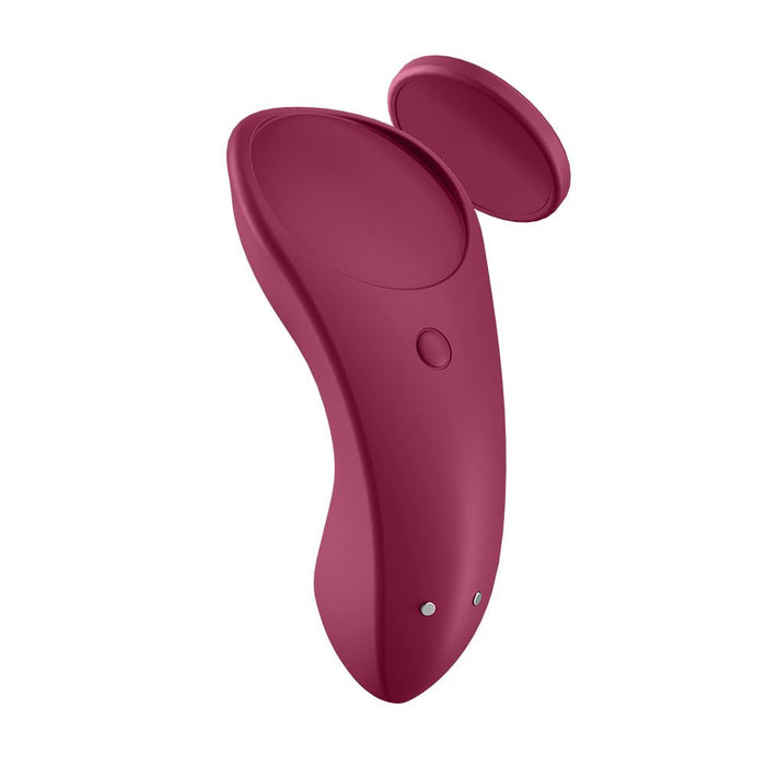 Satisfyer App Enabled Sexy Secret Panty Vibrator - Wine Red Vibrator