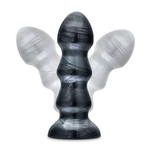 Jet Black Jack Large Côtelé Butt Plug 7 pouces