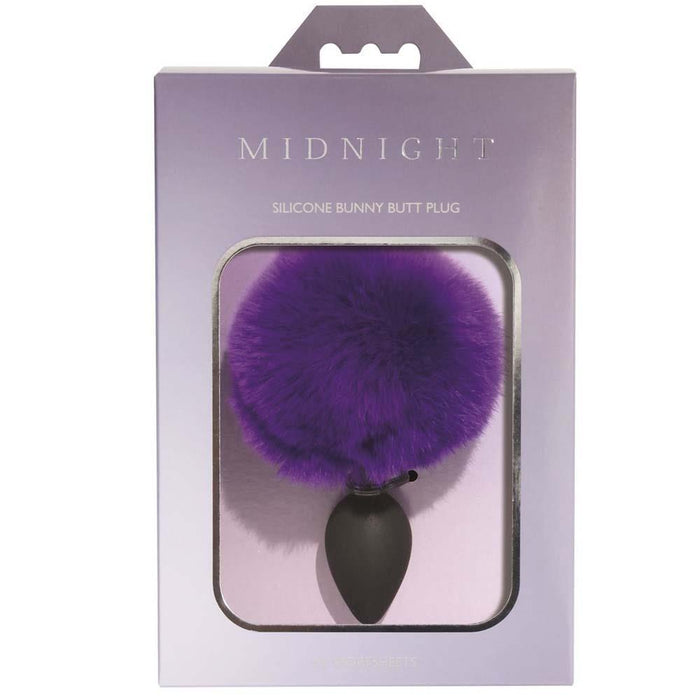 Midnight Silicone Bunny Butt Plug