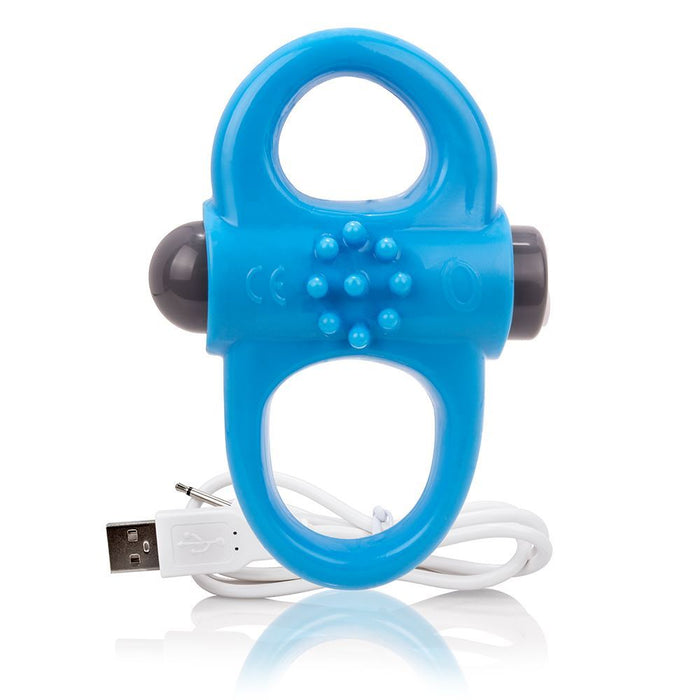 Screaming O Charged Yoga Vibrating Cock Ring - Blue