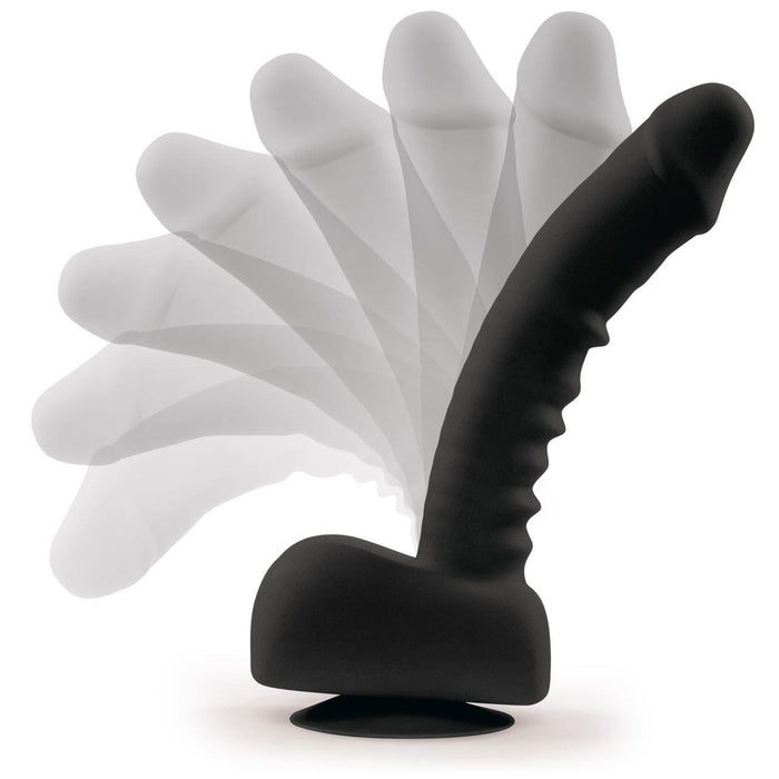 Uprize Remote Control Rising 8 Inch Vibrating Realistic Dildo Black Vibrator