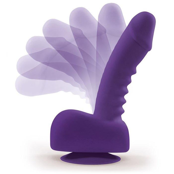 Uprize Remote Control Rising 6 Inch Vibrating Realistic Dildo Purple Vibrator