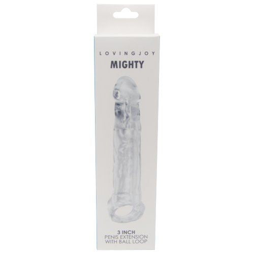 Loving Joy Mighty 3 pollici pene estensione con Ball Loop