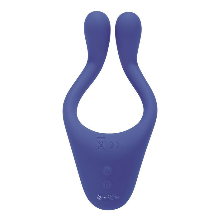 Doppio 2.0 Couples Vibrator with wireless remote control - Blue