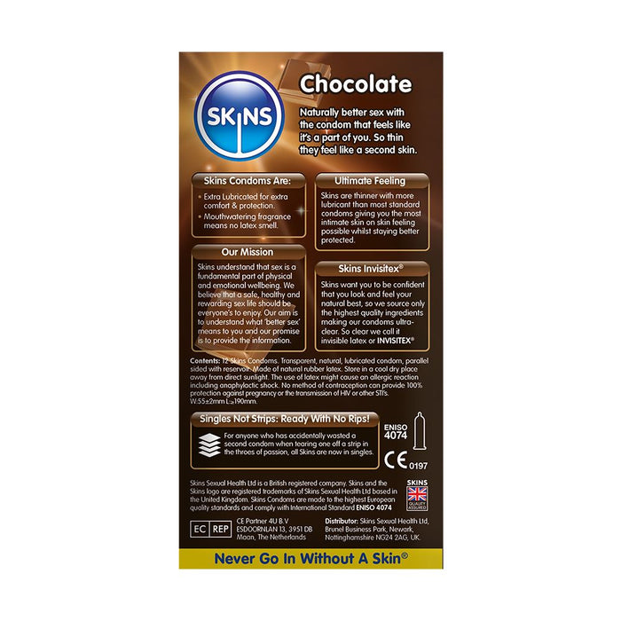 Skins Condoms Chocolate 12 Pack