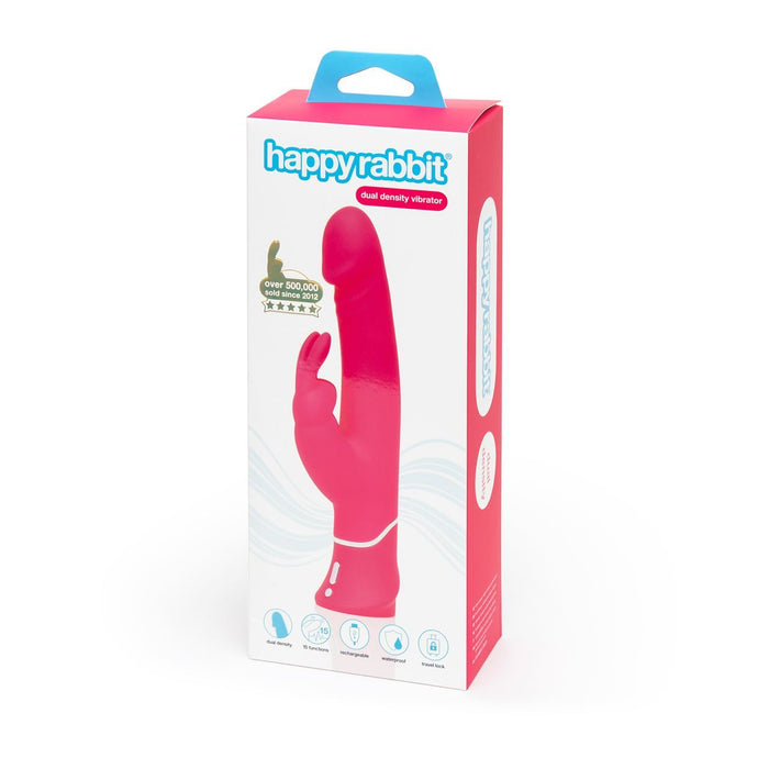 Happy Rabbit Realistic Dual Density Rabbit Vibrator Pink Vibrator