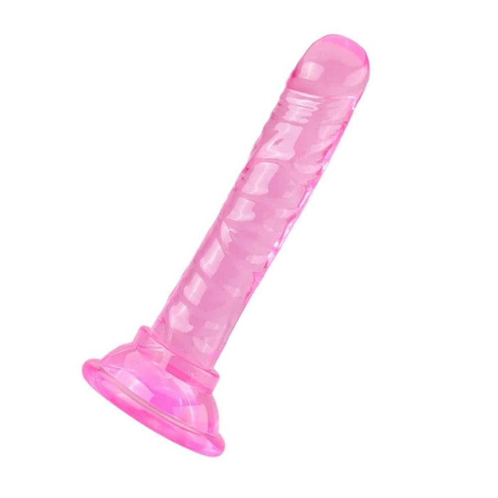 Suction Pink Jelly Dildo 14cm