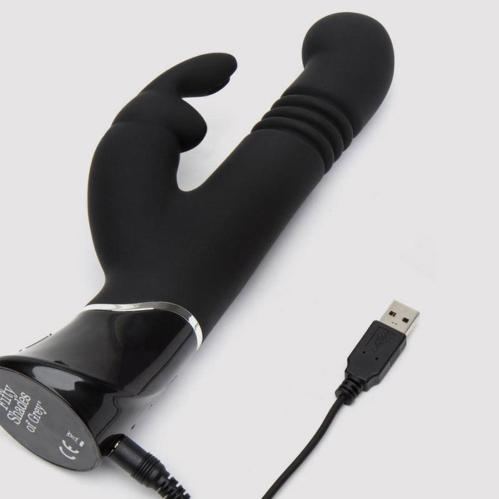 Fifty Shades of Grey Greedy Girl Rechargeable Thrusting G-Spot Rabbit Vibrator