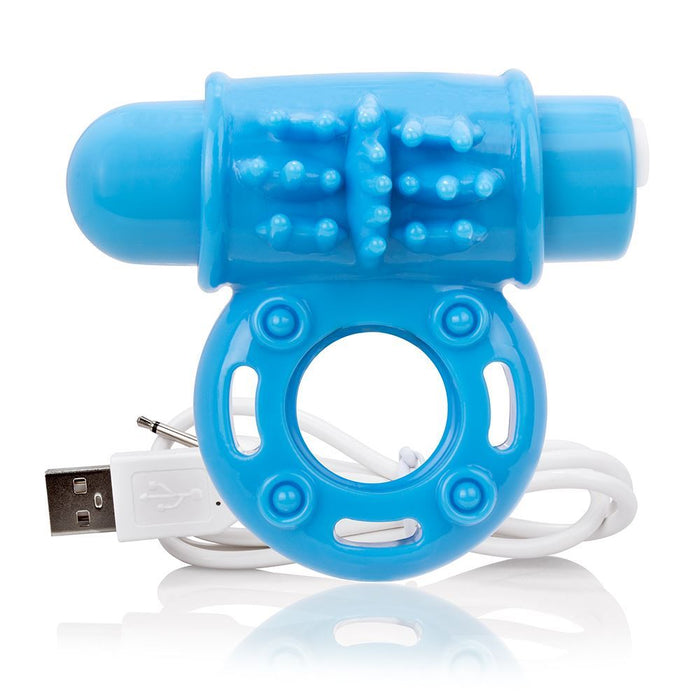 Screaming O Charged OWow Vibrating Cock Ring - Blue