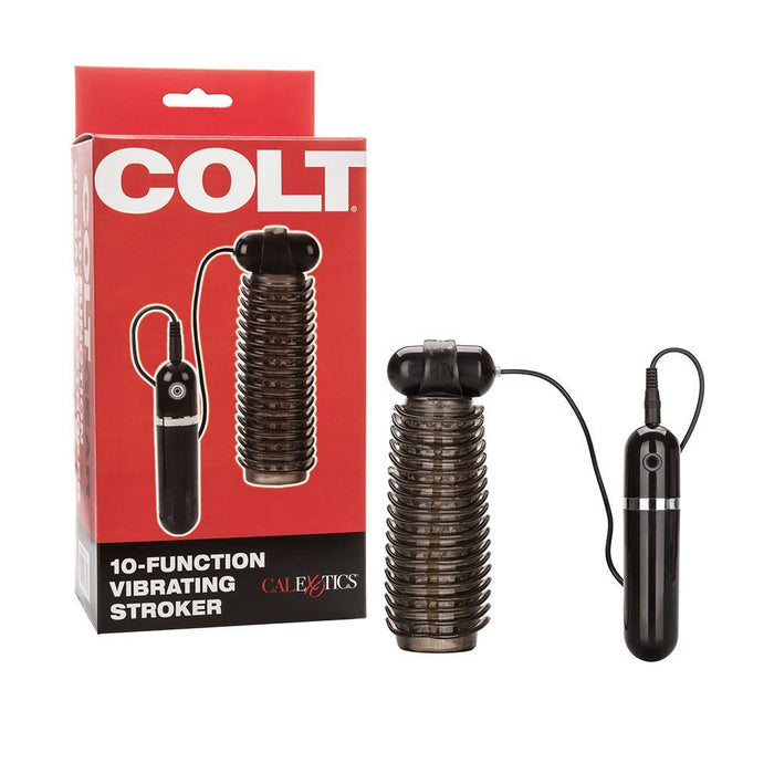 COLT 10 Function Vibrating Stroker - Smoke