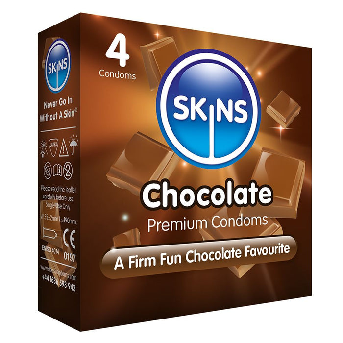 Skins Condoms Chocolate 4 Pack