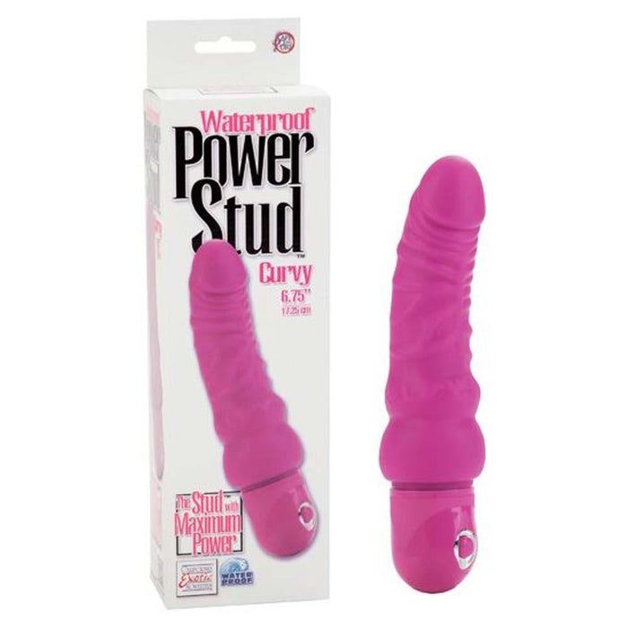 Waterproof Power Stud Curvy - Pink Vibrator