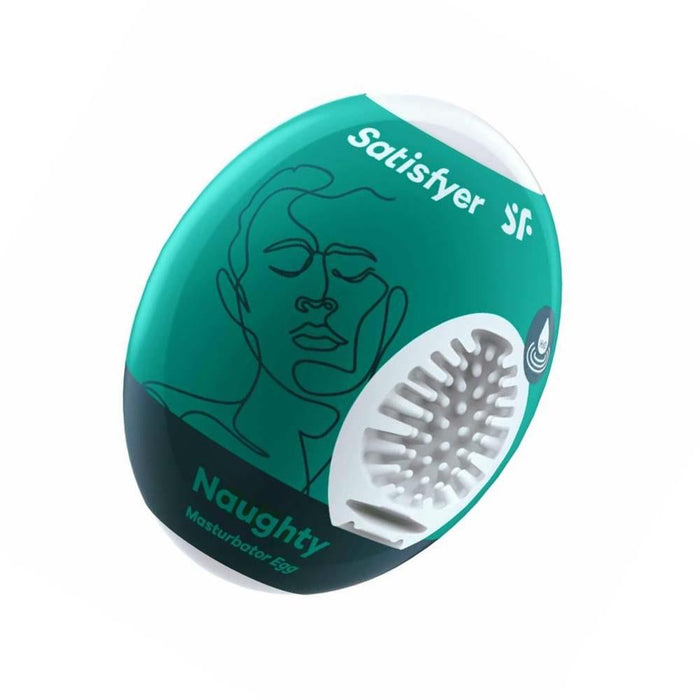 Satisfyer Masturbator Egg Single (Naughty) - Dark Green