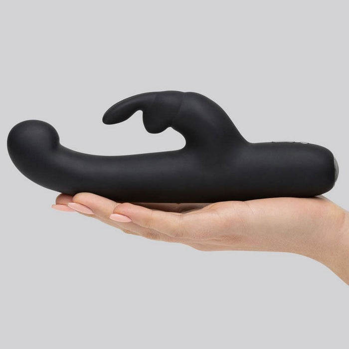 Happy Rabbit Slimline G-Spot USB Rechargeable Rabbit Vibrator Black Vibrator